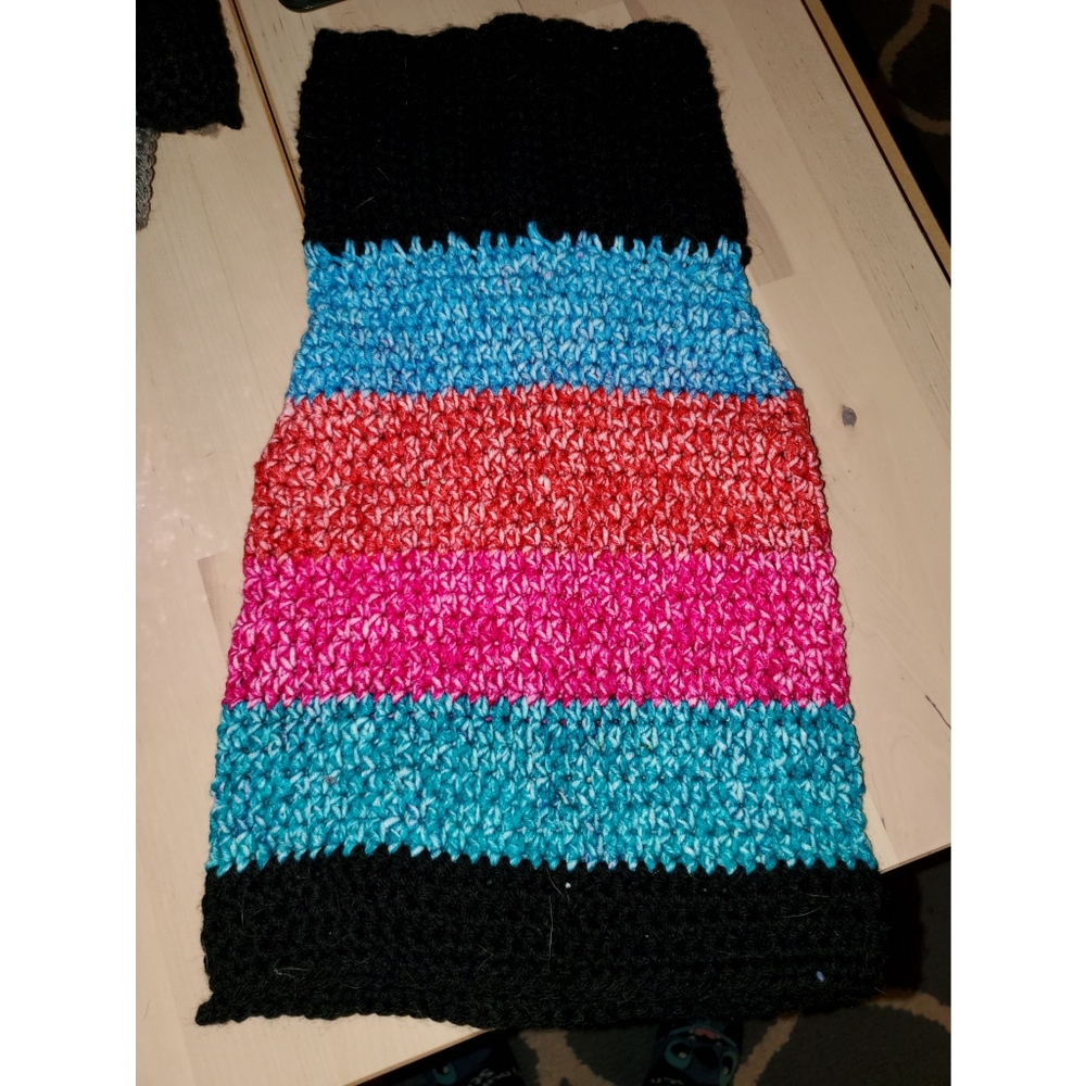 Crocheted dog sweater S/M